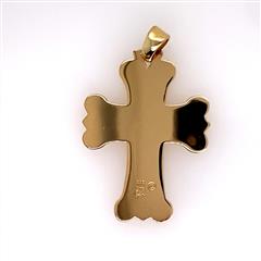 James Avery Retired Cross on Cross 14K Yellow Pendant